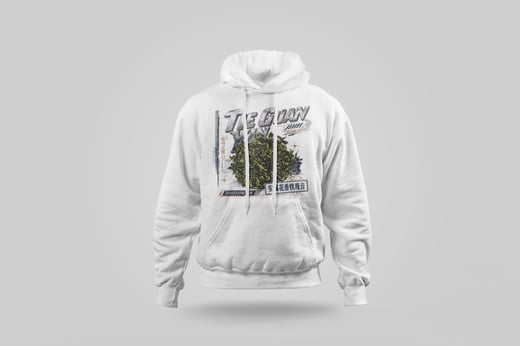 Hoodie — Floral Tie Guan Yin