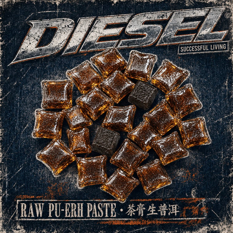 The design — Raw Pu-erh Paste