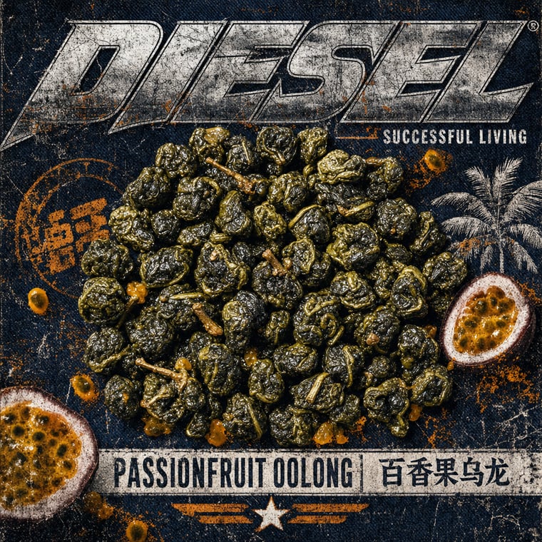 The design — Passion-Fruit Oolong